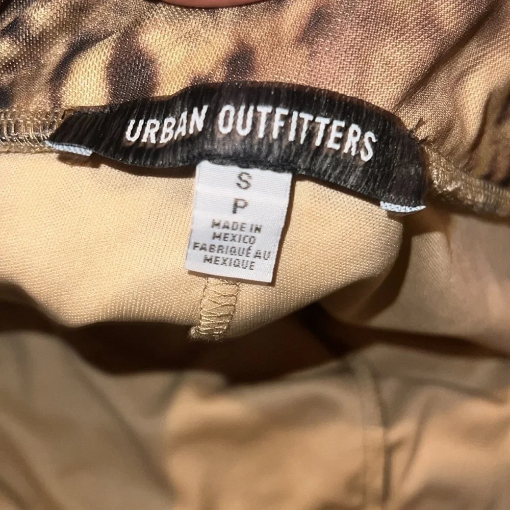 Urban Outfitters Y2K style Mini Leopard Print Skirt with Side Slit size Small